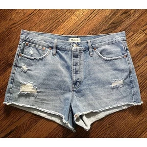 Pantaloncini jeans donna Madewell relaxed denim effetto invecchiato - 32 - Foto 1 di 5