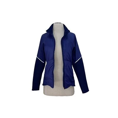 Athleta Blue Cozy Insulated Rock Creek Puffer Jacket Coat Size Medium - Image 1 of 4