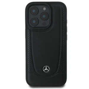 Funda Carcasa Mercedes iPhone 16 Pro Cuero Genuino Urban Line Negra - Imagen 1 de 8