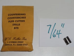 VTG W.L.Fuller 7/64" Drill Stop For Carpenters Cabinetmakers Machinists NOS USA - Picture 1 of 2