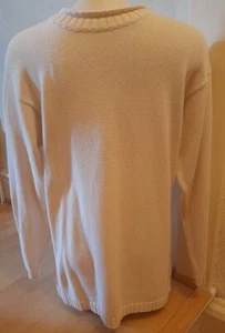 Next Round Neck Cream Long Sleeved Jumper Size Small - Picture 1 of 4