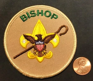 BSA BOY SCOUT AMERICA MORMON LATTER-DAY-SAINT LDS BISHOP/CHAPLAIN POSITION PATCH - Picture 1 of 2