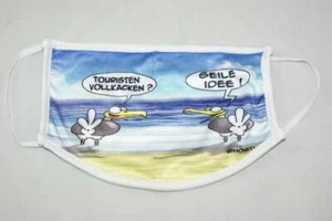Alltagsmaske Hösti Schnutenpulli Möwen "Touristen vollkacken" Mund & Nasenschutz - Bild 1 von 1