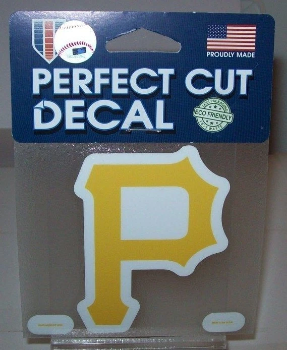 PITTSBURGH PIRITES P COLOR LOGO WINCRAFT 4X4 DECAL STICKER  - Image 1 of 1