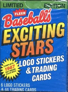 (1) 1987 Fleer Baseball Baseball's Exciting Stars Complete Set ~ 44 Cards - Picture 1 of 2