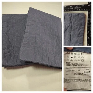 IKEA Grabinka Set Of 2 Zip Quilted Pillow Shams Standard Queen Size 20x30 Covers - Picture 1 of 10