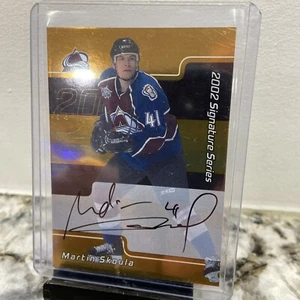 2001-02 BE A PLAYER BAP SIGNATURE SERIES Martin Skoula AUTOGRAPH AUTO GOLD #106 - Picture 1 of 21