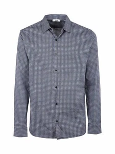 Enos Camicia uomo slim fit in cotone stampato - Foto 1 di 5