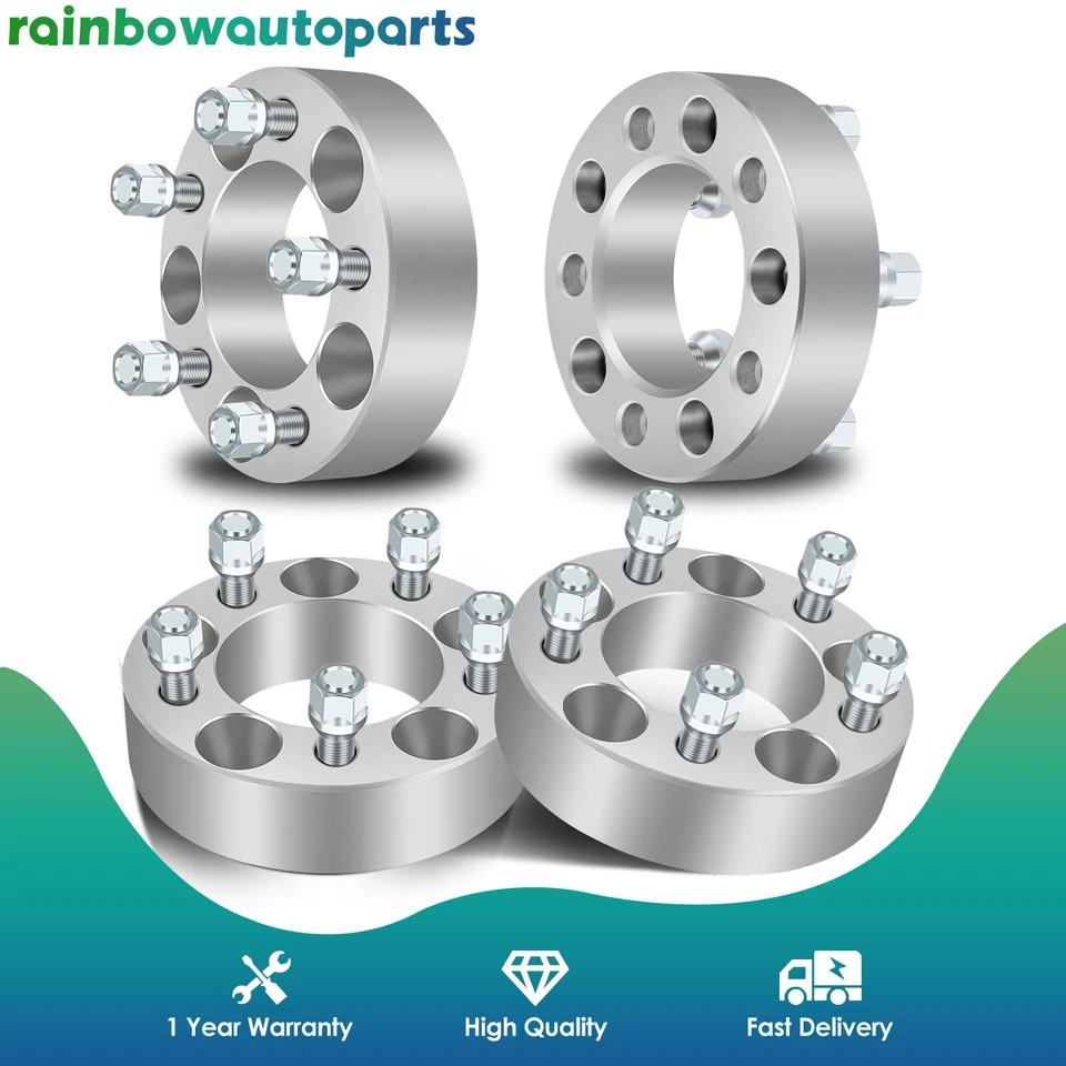 4 piezas espaciadores de rueda 1,5" 5x4,5 5x114,3 para Hyundai Santa Fe Mazda 5 Toyota Tacoma Foto 1 de 4
