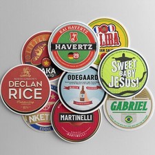 Arsenal Football Beer Mat Coasters 23/24 Season