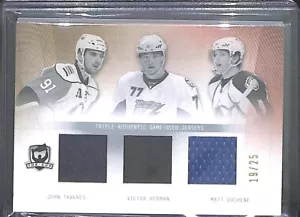 2009-10 Upper Deck The Cup Triple Relic #CT-TDH John Tavares Duchene Hedman - Picture 1 of 2