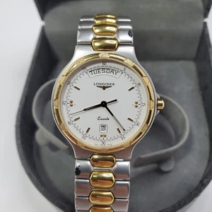 Longines Conquest Watch L1.615.3 Quartz white Dial 34.5mm w/Box MEN'S - Picture 1 of 5