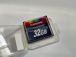 1pcs 32gb Transcend Speed 400x COMPACTFLASH CF Type I DSLR NIKON CANON cameras - Picture 1 of 3