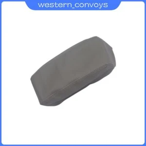 Leather Car Armrest Center Console Cover Skin Gray For Toyota 4Runner 10-18 - Picture 1 of 9