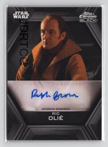 Topps 2022 Star Wars Chrome Black Auto Ralph Brown as Ric Olie - Picture 1 of 2