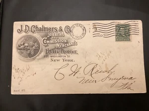 ICOLLECTZONE US Advertising Cover Chalmers Fruit Jobbers  (A100) - Picture 1 of 2