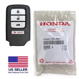 2016-17 Honda Accord OEM Smart Keyless Remote Key 72147-T2G-A61 ACJ932HK1310A - Picture 1 of 4