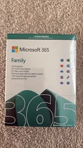 Microsoft 365 Family - 1 Year + 3 Extra Months!!! for 6 people (Best Deals!) - Afbeelding 1 van 2