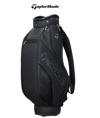 TaylorMade Essential UN743 2025 Men Golf CaddieBag 9.5" 5Way PE/PU HoodCover Blk - Image 1 of 4
