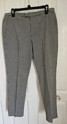 Винтажные женские брюки для гольфа Ralph Lauren с синими белыми клетчатыми хлопковыми карманами - Изображение 1 из 4