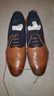 Brand New GOODWIN SMITH Men's Navy suede and tan Leather Denby brogue Shoes UK10
