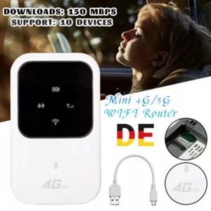 NEU 4G/5G LTE Tragbare Mobiler Wireless WLAN Router Hotspot WiFi Modem SIM Karte - Bild 1 von 15