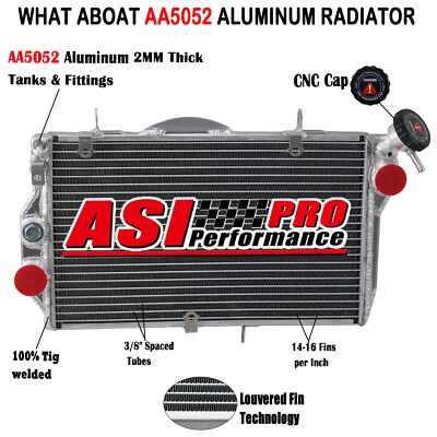 Aluminum Radiator For 1997-2003 2000 Honda CBR1100 CBR1100XX Blackbird Foto 1 de 4