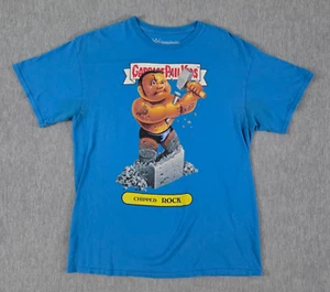 Garbage Pail Kids WWE Chipped Rock Ripple Junction Adult Large Teal Shirt - Picture 1 of 6
