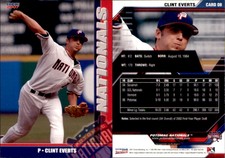 Clint Everts 2007 Choice Potomac Nationals #8 Card *AutographDen*