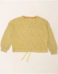WHITE STUFF Womens Oversized Sweatshirt Jumper UK 12 Medium Yellow BT27 - Picture 1 of 4