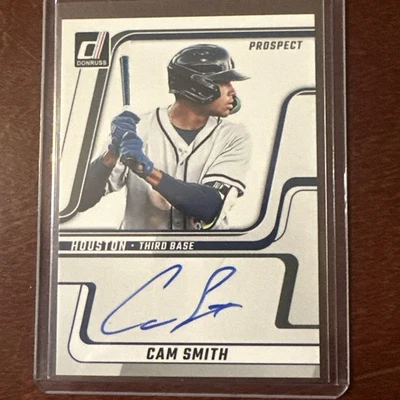 2025 DONRUSS BASEBALL CAM SMITH NEXT DAY AUTO ON CARD Houston Astros #ND-CS - Image 1 of 2