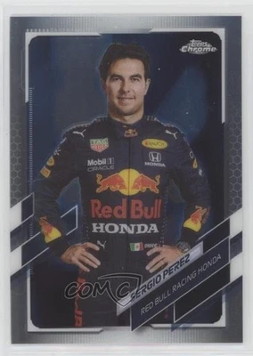 2021 Topps Chrome Formula 1 F1 Racers Sergio Perez #4 - Image 1 of 2