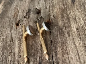Antiguo par vintage de tachuelas de esmoquin de oro 14k y platino 2,7 g chatarra - Imagen 1 de 13