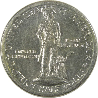 Lexington-Concord Commemorative 50C 1925 AU Details SKU:CPC0783 - Image 1 of 4