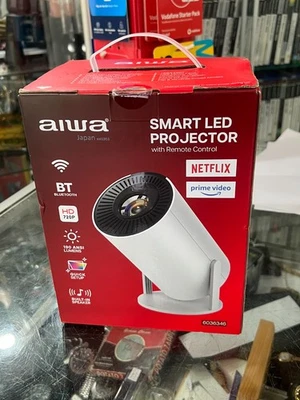 AIWA SMART LED PROJECTOR WITH REMOTE IN BOX - AWH02-190 - Image 1 of 4