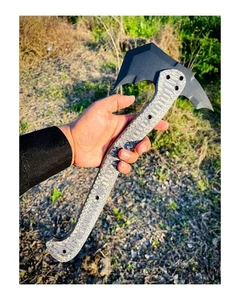Custom Handmade Wurfaxt Full Tang Carbonstahl Tactical Axe mit Scheide - Bild 1 von 1