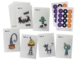 Halloween Thank You Cards Variety Pack - 24 Cute & Spooky Greeting Note Cards... - Picture 1 of 9
