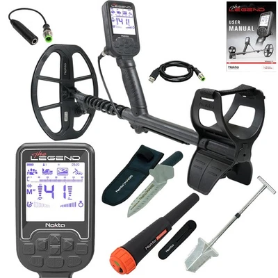Nokta The Legend SMF Metal Detector w/ LG30 Coil, Pinpointer & Digger - Image 1 of 4