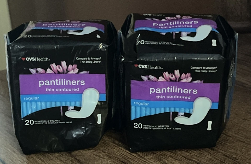 Lote de 2 Pantiliners CVS Health - 20 Pantiliners cada uno, total de 40 - NUEVO Foto 1 de 1