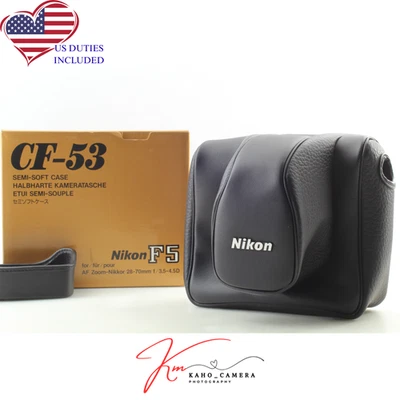[Unused in Box] Nikon CF-53 Genuine Soft Leather Case For F5 From JAPAN - Image 1 of 4