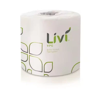 Papel higiénico/papel higiénico de baño blanco de 2 capas (96 rollos por paquete) Foto 1 de 2