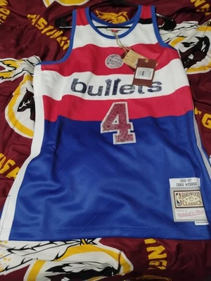 Camiseta deportiva Mitchell And Ness NBA 75 aniversario Swingman Bullets 1996 Chris Webber Foto 1 de 4