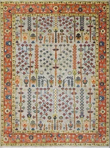 Oushak Hand Knotted Peach 4x6, 5x8, 6x9, 8x10, 9x12, 10x14, 12x15 Wool Area Rug - Picture 1 of 4