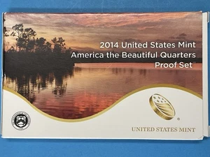 2014-S U.S. Mint America the Beautiful Quarters Proof Set (OGP & COA) - Picture 1 of 7
