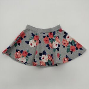 NWOT JANIE AND JACK Gray Floral Skirt Size 12-18 Months