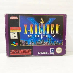 X-Kaliber 2097 + Caja, Manual, Inserto CIB - Nintendo SNES - Probado y funcionando - Imagen 1 de 9