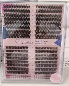 Cris Lashes DIY Lash Clusters Mixed 02 C Curl 10-18mm Handmade Extensions New - Picture 1 of 2