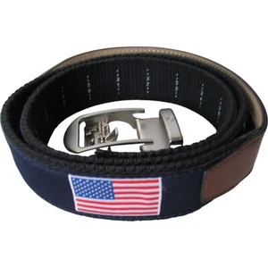 Nexbelt Mens Ratchet Hampton USA Nylon Adjustable Buckle Golf Belt Cut to 38" - Picture 1 of 3