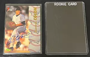 BARTOLO COLON AUTOGRAPH 1995 CLASSIC 5-SPORT CERTIFIED HANDSIGNIERTE KARTE INDIANER - Bild 1 von 3