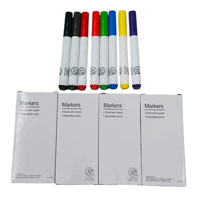 32 marcadores niños marcadores de colores surtidos 8 colores Foto 1 de 4